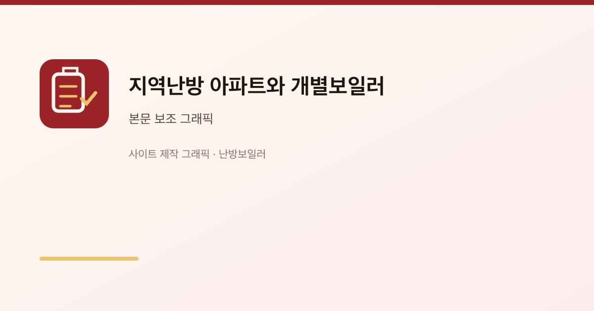 지역난방 아파트와 개별보일러 1